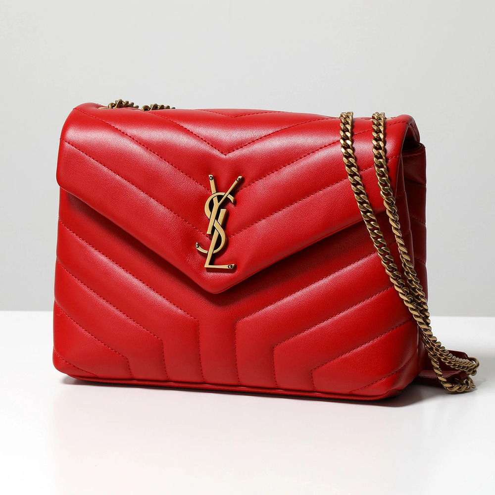 SAINT LAURENT LOULOU Shoulder Bag Leather Crossbody Quilted Cassandra